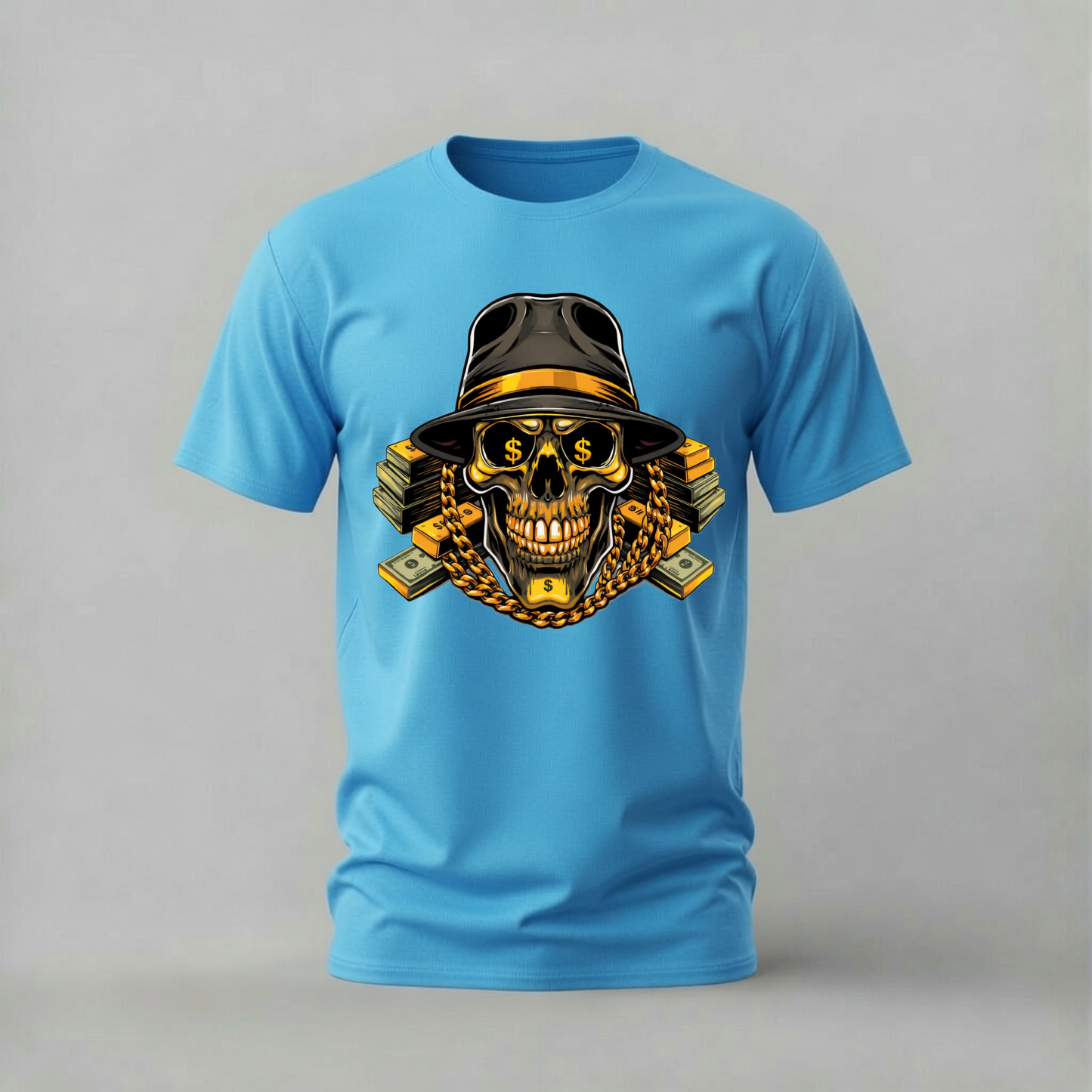 MONEY SKULL Graphic T-Shirt