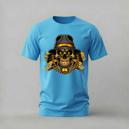 MONEY SKULL Graphic T-Shirt
