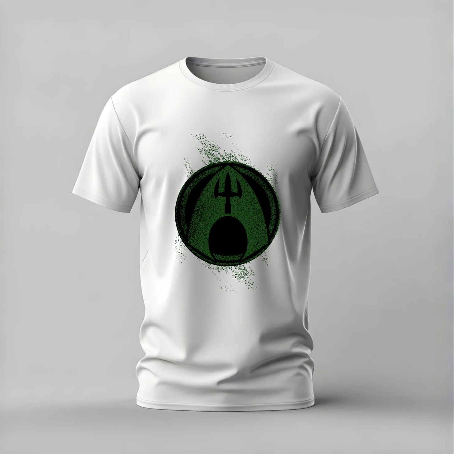 aquaman tshirt; aquaman logo shirt; trident graphic tee; dc aquaman tshirt; superhero logo shirt; unisex aquaman tee; men cotton tshirt; half sleeve printed tshirt; streetwear; casual wear; aquaman merch; logo graphic shirt