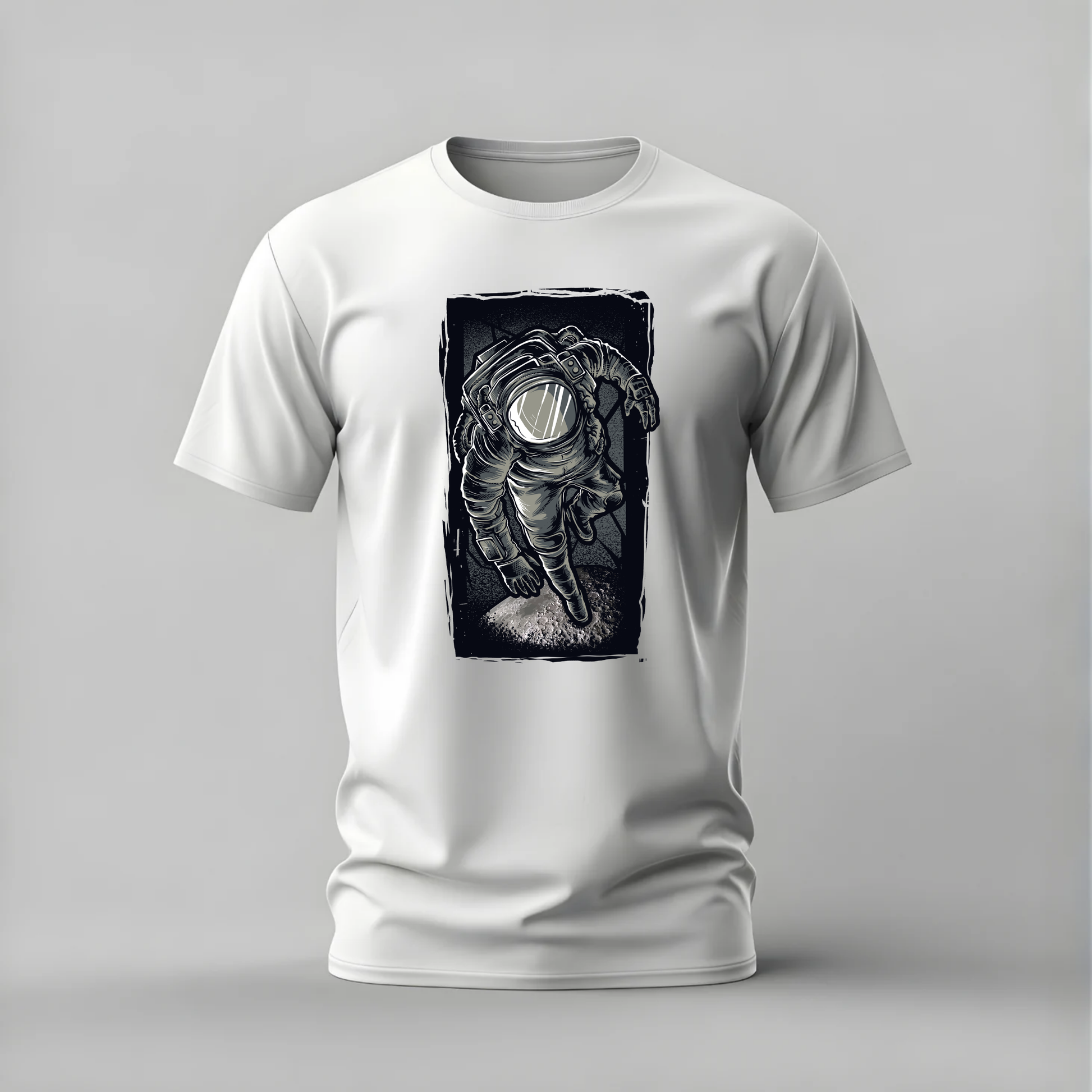 astronaut tshirt; moon astronaut shirt; space graphic tee; astronaut moon tshirt; cosmic explorer shirt; unisex space tee; men cotton tshirt; half sleeve printed tshirt; streetwear; casual wear; astronaut merch; space graphic shirt
