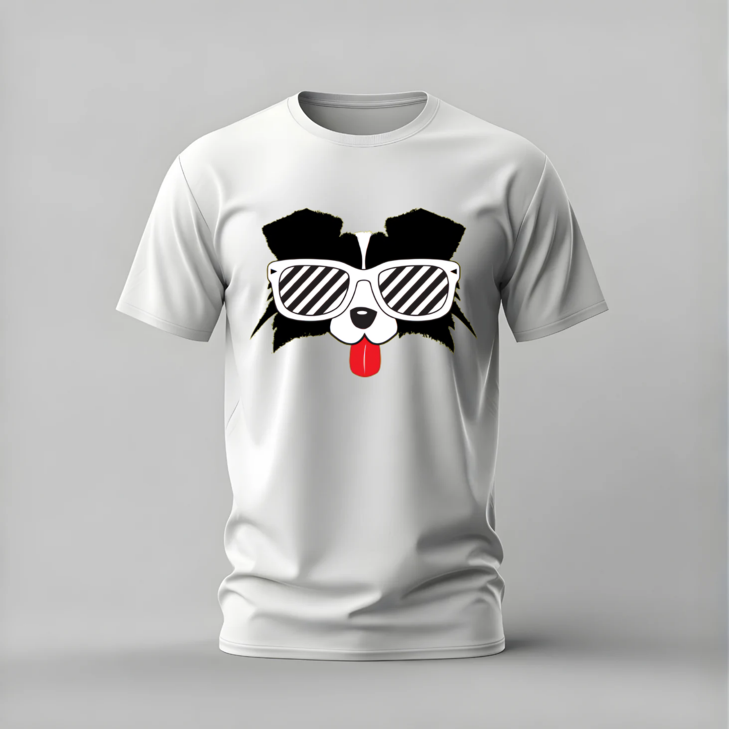 cool dog tshirt; sunglasses dog shirt; cool dog graphic tee; dog with glasses tshirt; funny dog shirt; unisex dog tee; men cotton tshirt; half sleeve printed tshirt; streetwear; casual wear; dog merch; animal graphic shirt