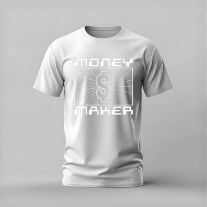 money maker tshirt; dollar sign shirt; money maker graphic tee; hustle money tshirt; entrepreneur shirt; unisex money tee; men cotton tshirt; half sleeve printed tshirt; streetwear; casual wear; money merch; dollar graphic shirt