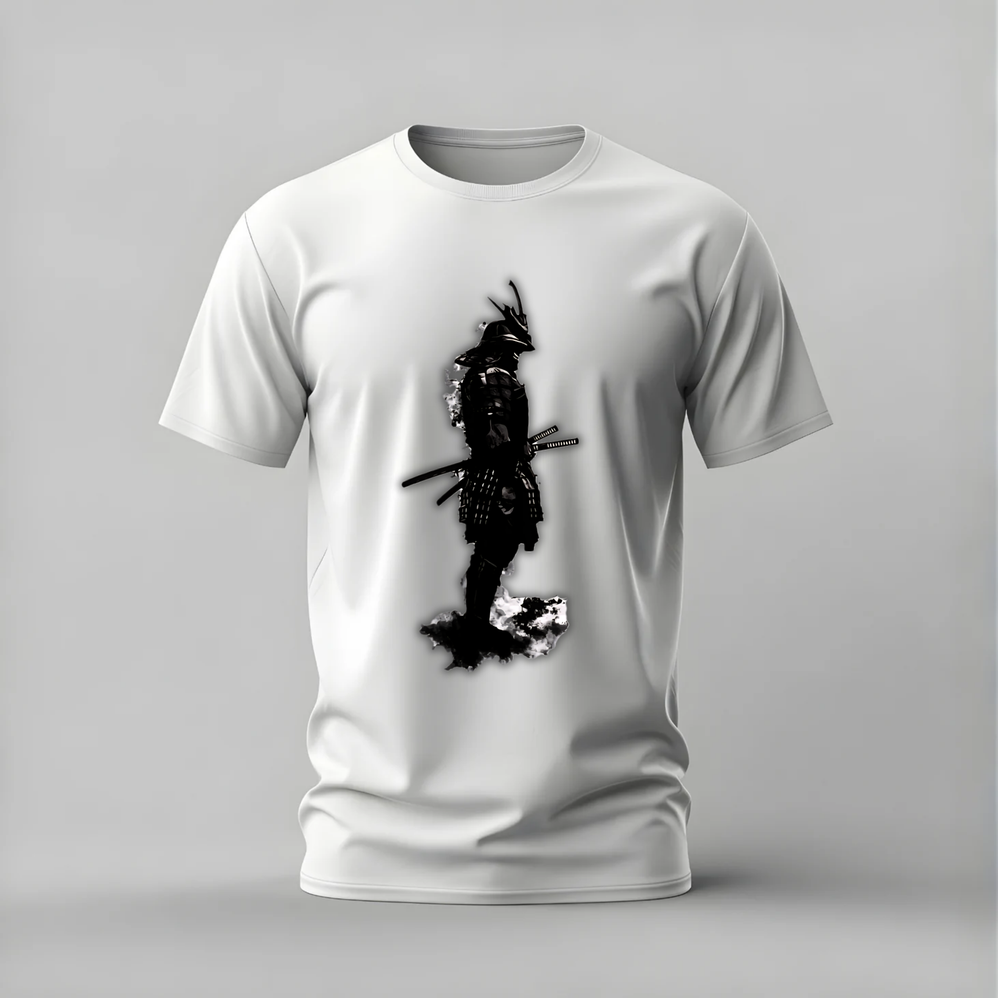 samurai silhouette tshirt; warrior shirt; samurai graphic tee; japanese warrior tshirt; dark samurai shirt; unisex samurai tee; men cotton tshirt; half sleeve printed tshirt; streetwear; casual wear; samurai merch; silhouette graphic shirt