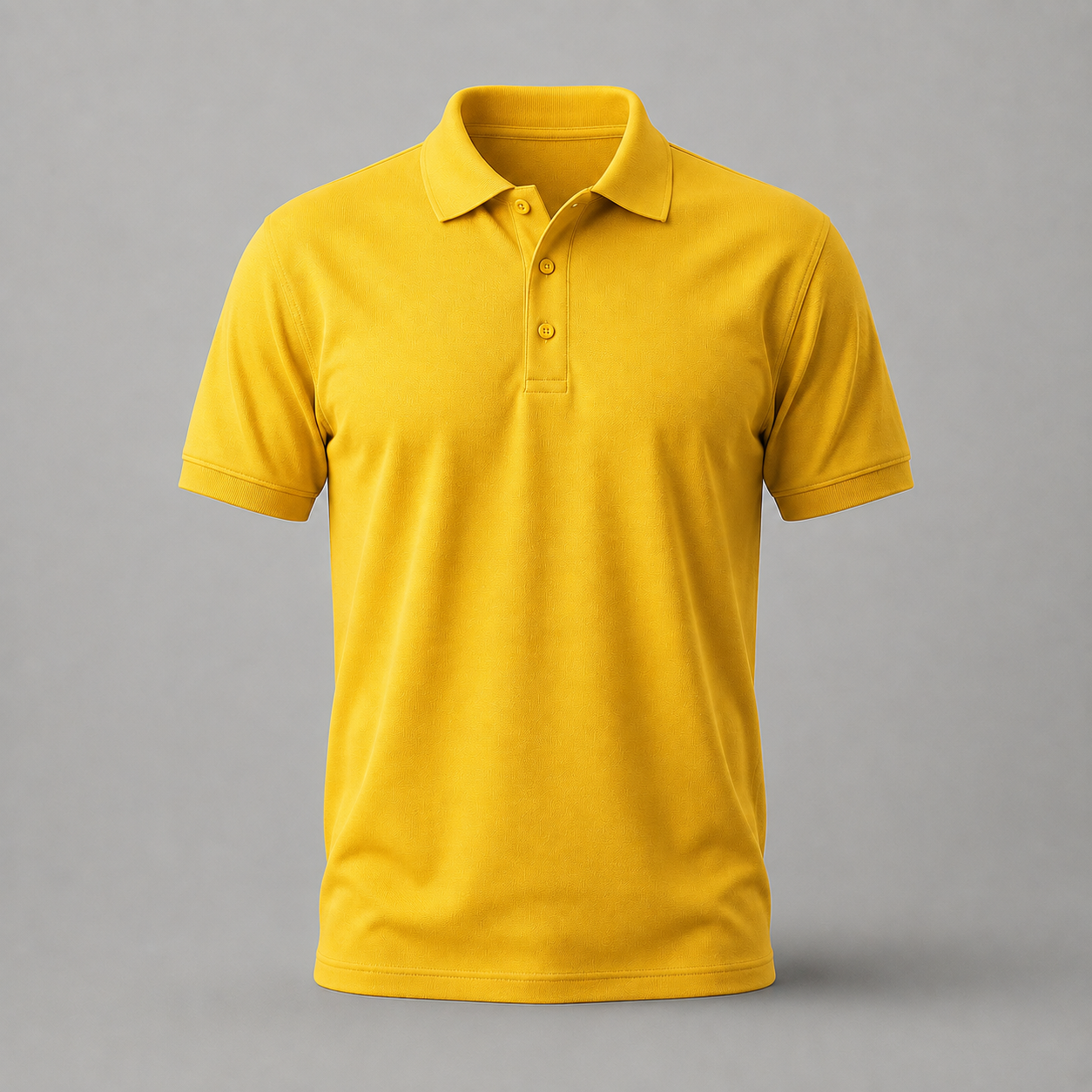 Plain Honeycombed Polo T-Shirt