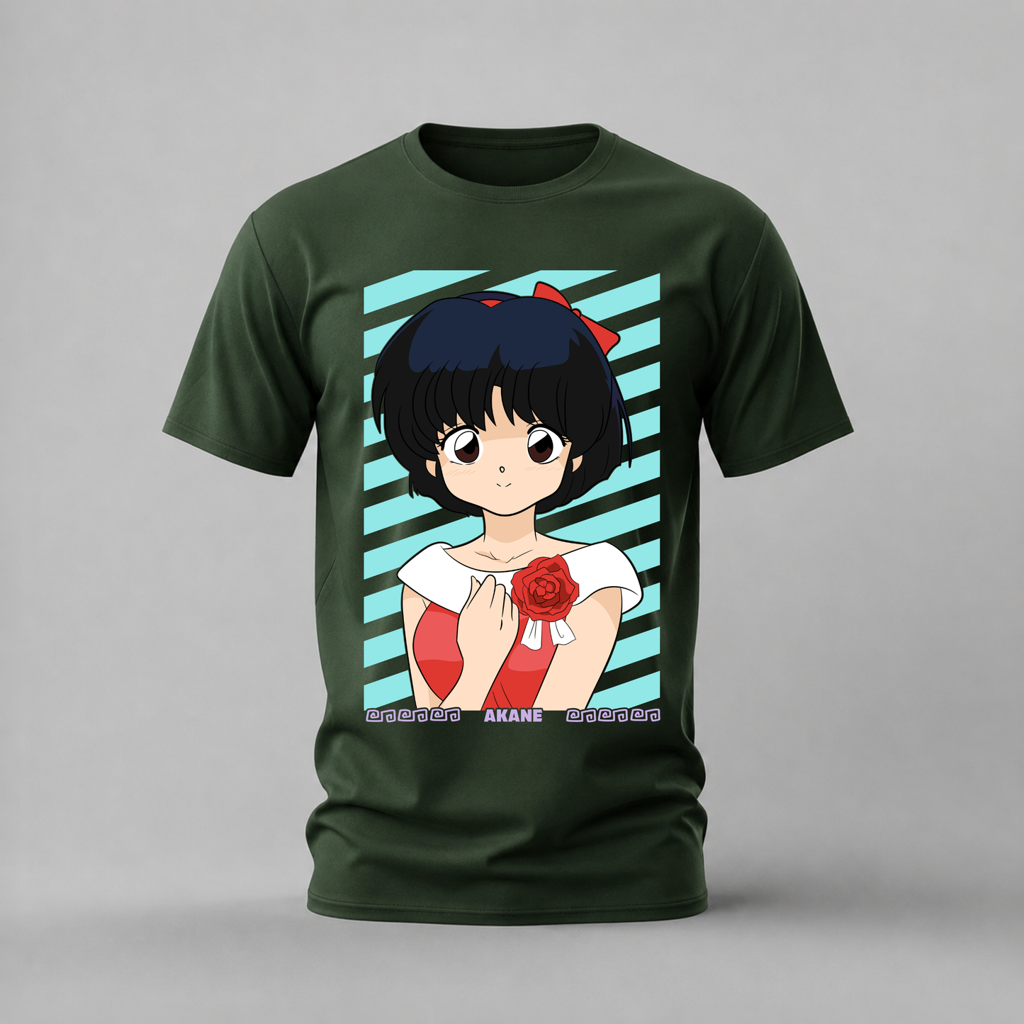 akane tshirt; ranma shirt; akane graphic tee; ranma 1/2 tshirt; akane tendo shirt; unisex anime tee; men cotton tshirt; half sleeve printed tshirt; streetwear; casual wear; akane merch; ranma graphic shirt
