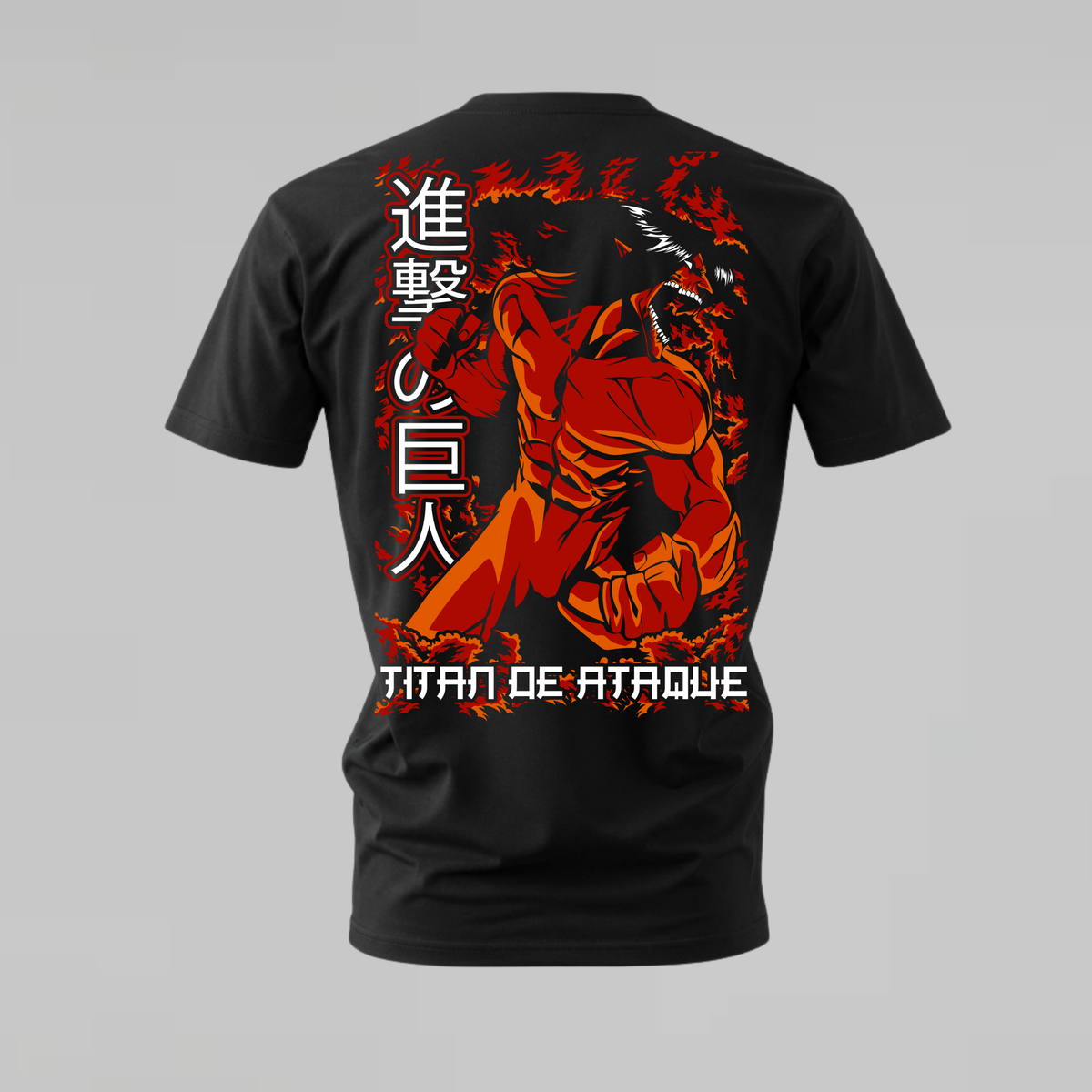 attack titan tshirt; attack on titan shirt; eren titan graphic tee; aot attack titan tshirt; titan de ataque shirt; unisex attack titan tee; men cotton tshirt; half sleeve printed tshirt; streetwear; casual wear; attack on titan merch; anime graphic shirt