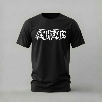 authentic graffiti tshirt; authentic drip shirt; street graffiti tee; authentic text graphic; streetwear authentic tshirt; unisex graffiti tee; men cotton tshirt; half sleeve printed tshirt; streetwear; casual wear; graffiti merch; authentic graphic shirt
