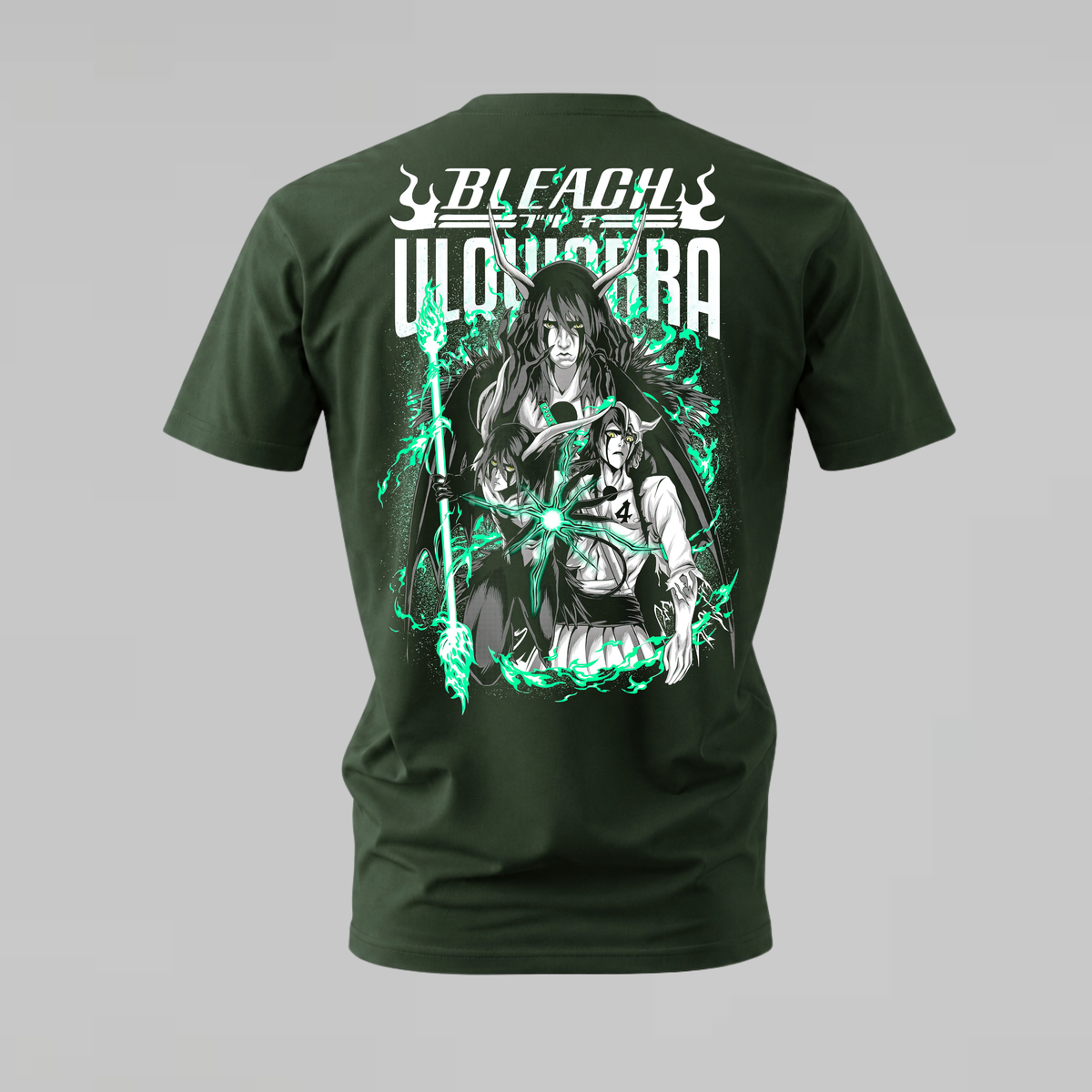 bleach ulquiorra tshirt; espada group shirt; ulquiorra graphic tee; bleach anime tshirt; unisex bleach ulquiorra tee; men cotton tshirt; half sleeve printed tshirt; anime merch; casual wear