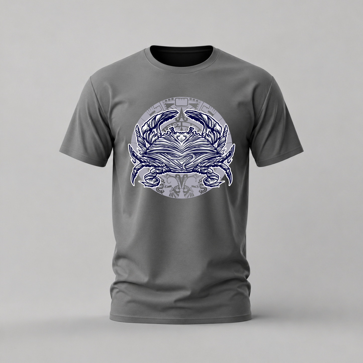 blue crab tshirt; ocean crab shirt; marine crab graphic tee; seafood crab tshirt; coastal crab shirt; unisex crab tee; men cotton tshirt; half sleeve printed tshirt; streetwear; casual wear; crab merch; ocean graphic shirt