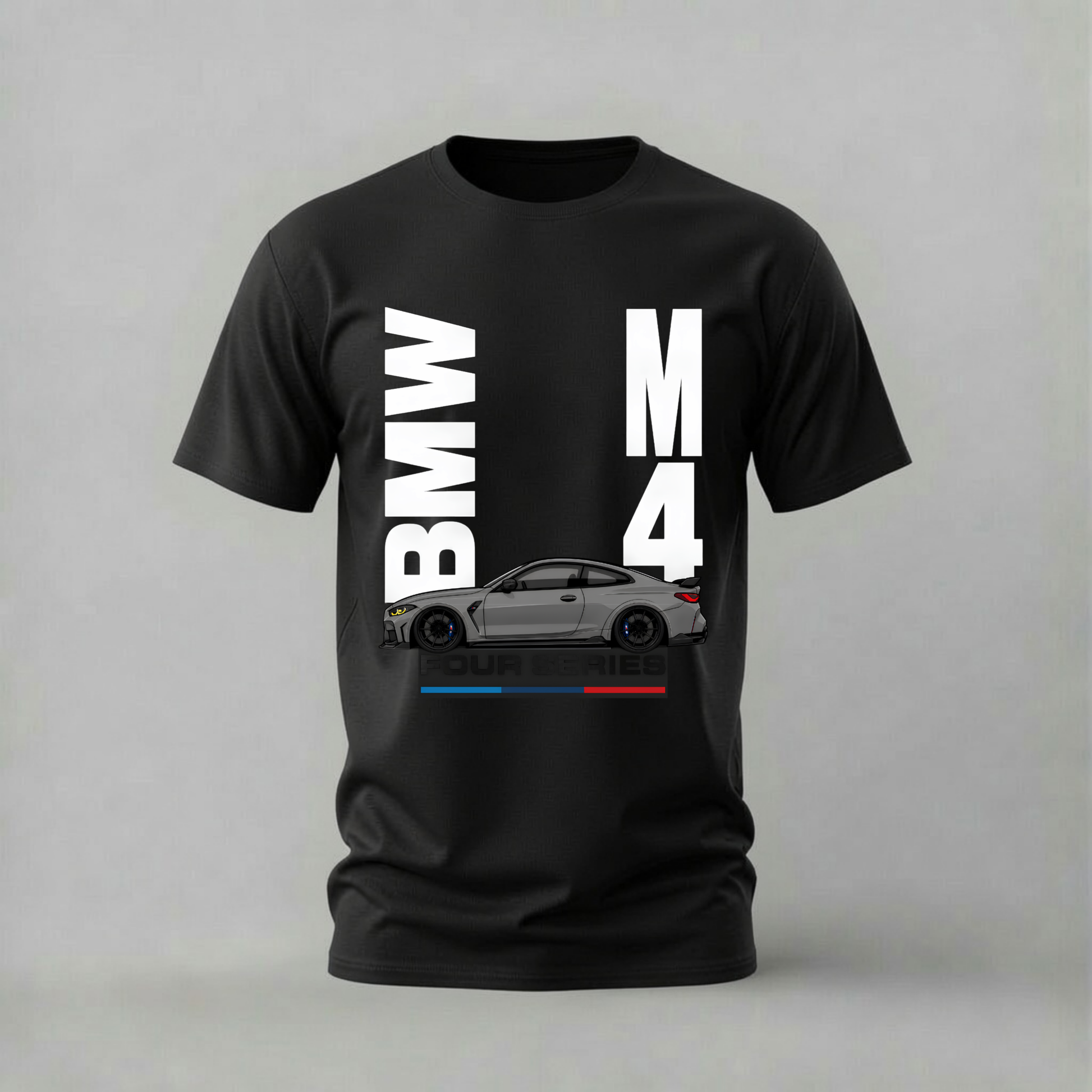 bmw m4 tshirt; m4 four series shirt; bmw m4 graphic tee; four series tshirt; bmw coupe graphic; german performance car tee; unisex bmw tshirt; men cotton tshirt; half sleeve printed tshirt; streetwear; casual wear; bmw merch; m4 fan shirt
