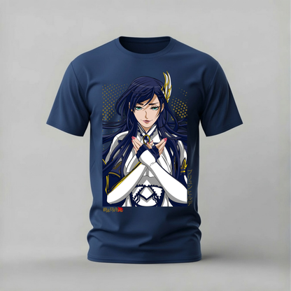 brunhilde tshirt; record of ragnarok shirt; brunhilde graphic tee; shuumatsu no valkyrie tshirt; anime valkyrie shirt; unisex anime tee; men cotton tshirt; half sleeve printed tshirt; streetwear; casual wear; brunhilde merch; ragnarok graphic shirt
