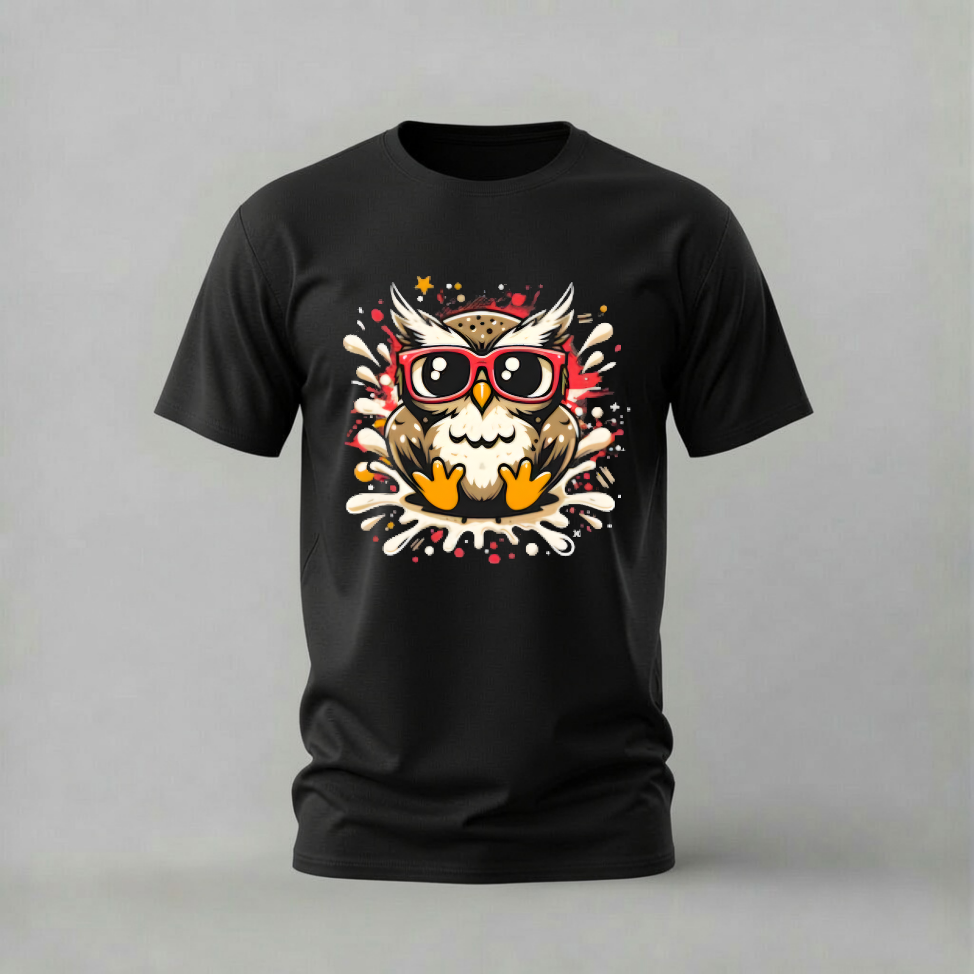 cool owl tshirt; sunglasses owl shirt; owl graphic tee; cool owl with glasses tshirt; animal streetwear shirt; unisex owl tee; men cotton tshirt; half sleeve printed tshirt; streetwear; casual wear; owl merch; animal graphic shirt
