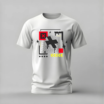 dark x tshirt; cyber graphic shirt; abstract x tshirt; cyber streetwear tee; dark abstract shirt; unisex cyber tee; men cotton tshirt; half sleeve printed tshirt; streetwear; casual wear; cyber merch; abstract graphic shirt

