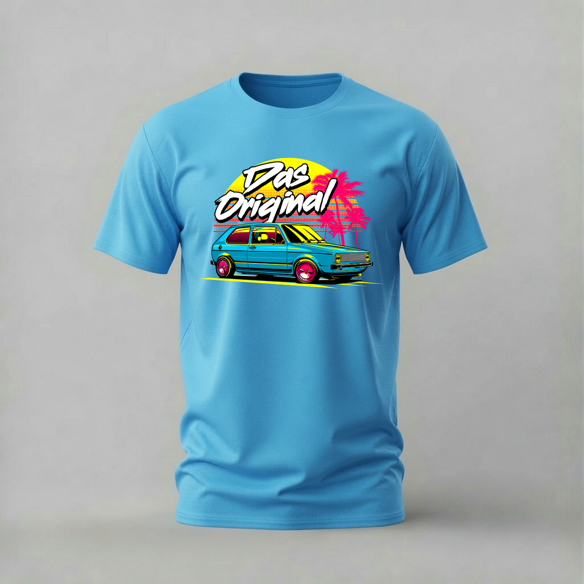 das original tshirt; vw golf mk1 shirt; classic golf graphic tee; volkswagen retro tshirt; unisex car tee; men cotton tshirt; half sleeve printed tshirt; car merch; casual wear