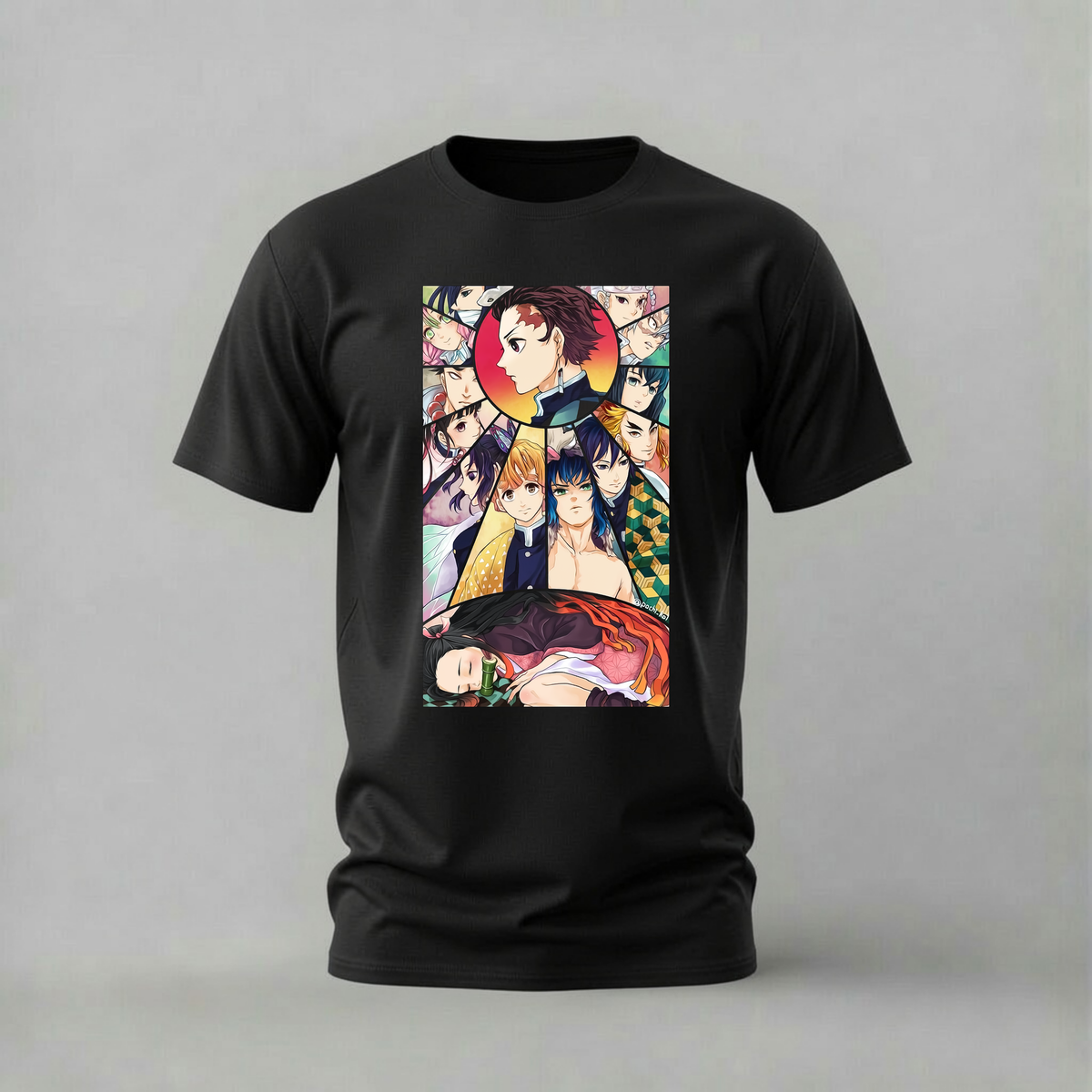 demon slayer tshirt; tanjiro nezuko shirt; hashira group graphic tee; anime demon slayer tshirt; unisex anime tee; men cotton tshirt; half sleeve printed tshirt; anime merch; casual wear