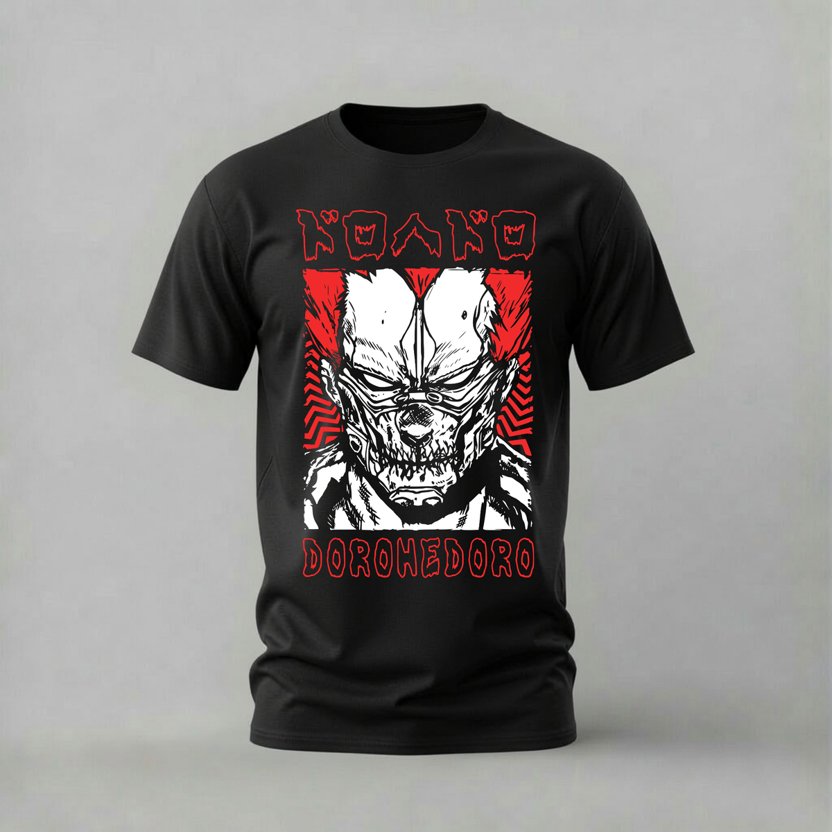 dorohedoro tshirt; caiman head shirt; dark manga graphic tee; anime horror tshirt; unisex dorohedoro tee; men cotton tshirt; half sleeve printed tshirt; manga merch; casual wear