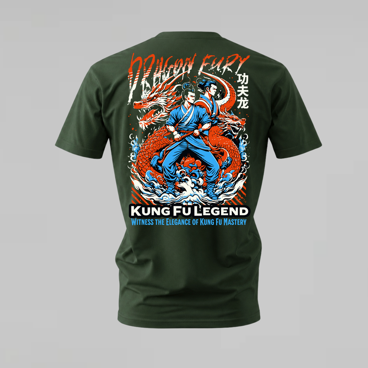 dragon fury tshirt; kung fu legend shirt; dragon kung fu graphic tee; martial arts tshirt; unisex graphic tee; men cotton tshirt; half sleeve printed tshirt; street merch; casual wear