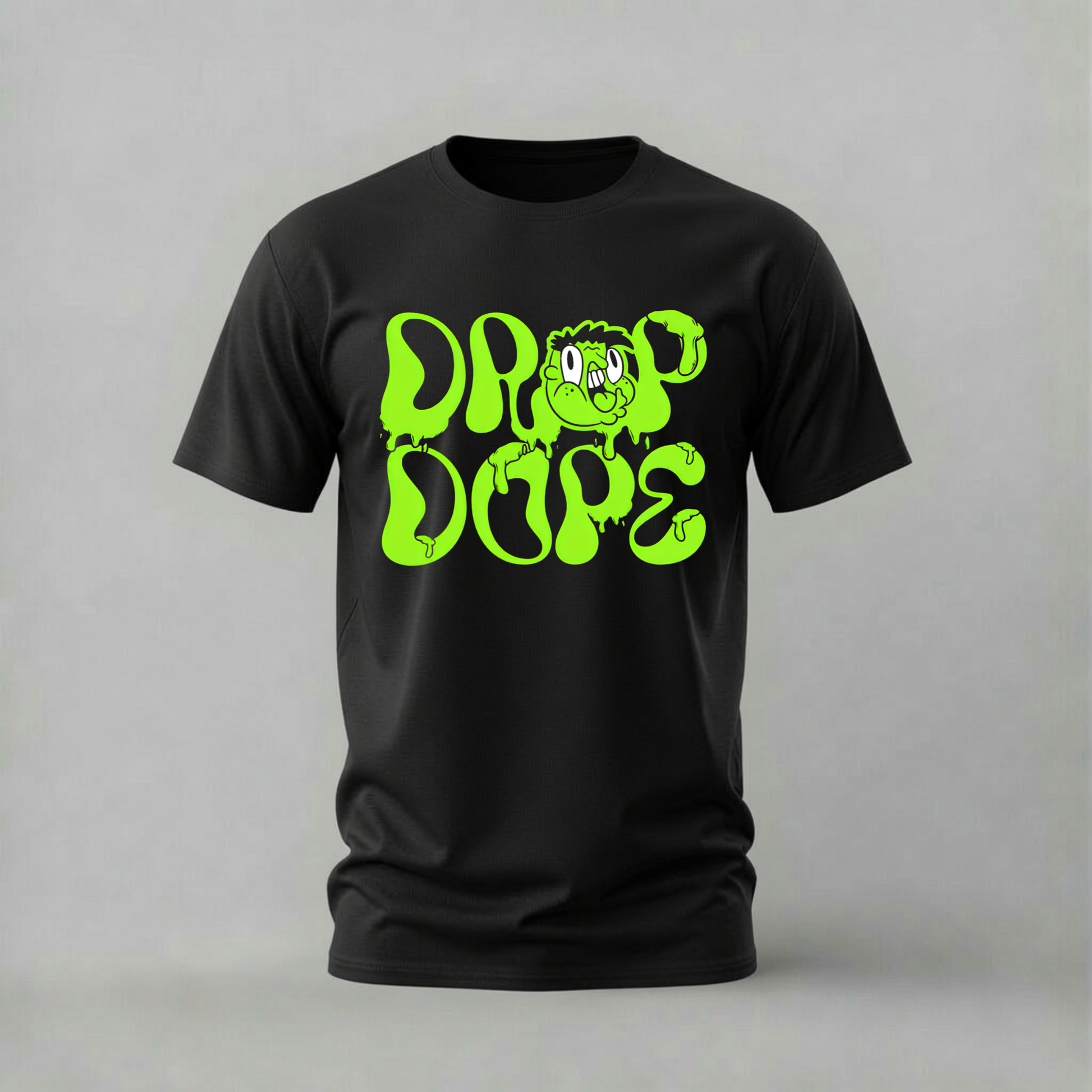 drip dope tshirt; slime cartoon shirt; drip dope graphic tee; fun slime tshirt; streetwear drip tee; unisex cartoon tshirt; men cotton tshirt; half sleeve printed tshirt; streetwear; casual wear; slime merch; cartoon graphic shirt
