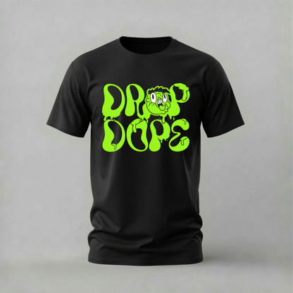 drip dope tshirt; slime cartoon shirt; drip dope graphic tee; fun slime tshirt; streetwear drip tee; unisex cartoon tshirt; men cotton tshirt; half sleeve printed tshirt; streetwear; casual wear; slime merch; cartoon graphic shirt
