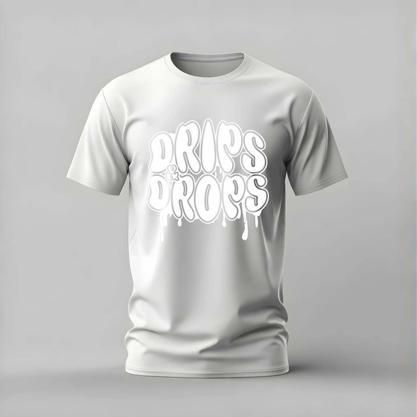 drips and drops tshirt; dripping typography shirt; drips drops graphic tee; street drip tshirt; graffiti drip tee; unisex drip tshirt; men cotton tshirt; half sleeve printed tshirt; streetwear; casual wear; drip merch; typography graphic shirt

