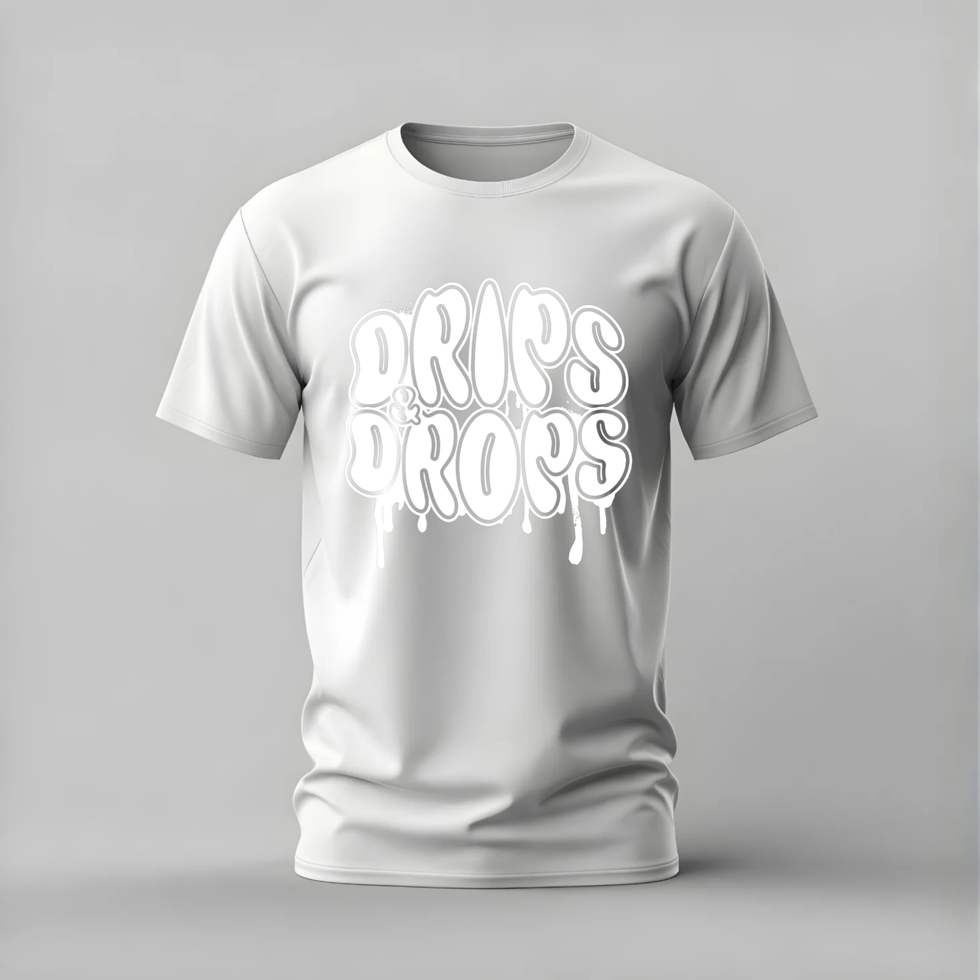 drips and drops tshirt; dripping typography shirt; drips drops graphic tee; street drip tshirt; graffiti drip tee; unisex drip tshirt; men cotton tshirt; half sleeve printed tshirt; streetwear; casual wear; drip merch; typography graphic shirt

