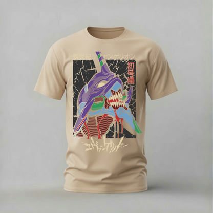 evangelion unit 01 tshirt; berserk eva shirt; unit 01 graphic tee; neon genesis evangelion tshirt; eva 01 anime shirt; unisex eva tee; men cotton tshirt; half sleeve printed tshirt; streetwear; casual wear; evangelion merch; anime graphic shirt
