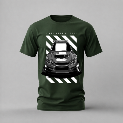 evolution viii tshirt; mitsubishi evo 8 shirt; evo viii graphic tee; rally evo tshirt; unisex car tee; men cotton tshirt; half sleeve printed tshirt; car merch; casual wear