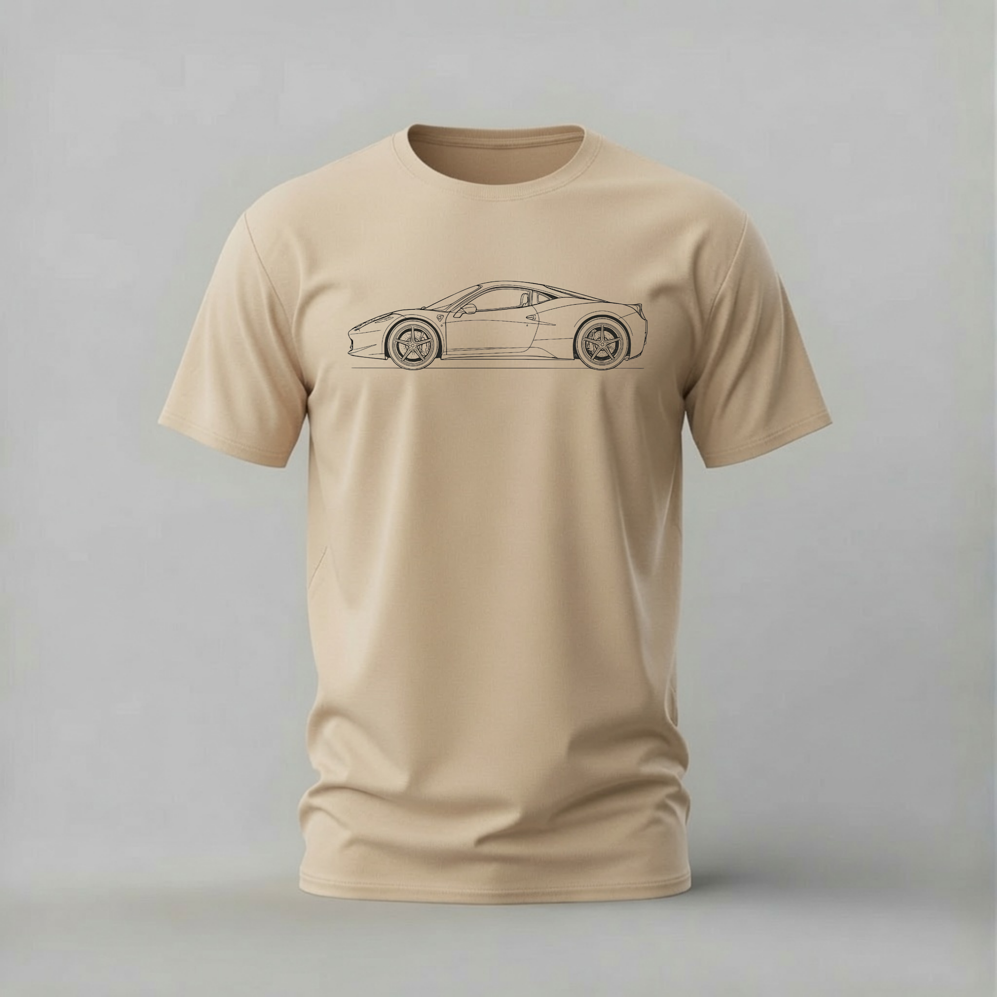 ferrari line art tshirt; supercar outline shirt; ferrari graphic tee; minimalist ferrari tshirt; car line drawing tee; unisex ferrari tshirt; men cotton tshirt; half sleeve printed tshirt; streetwear; casual wear; ferrari merch; supercar fan shirt
