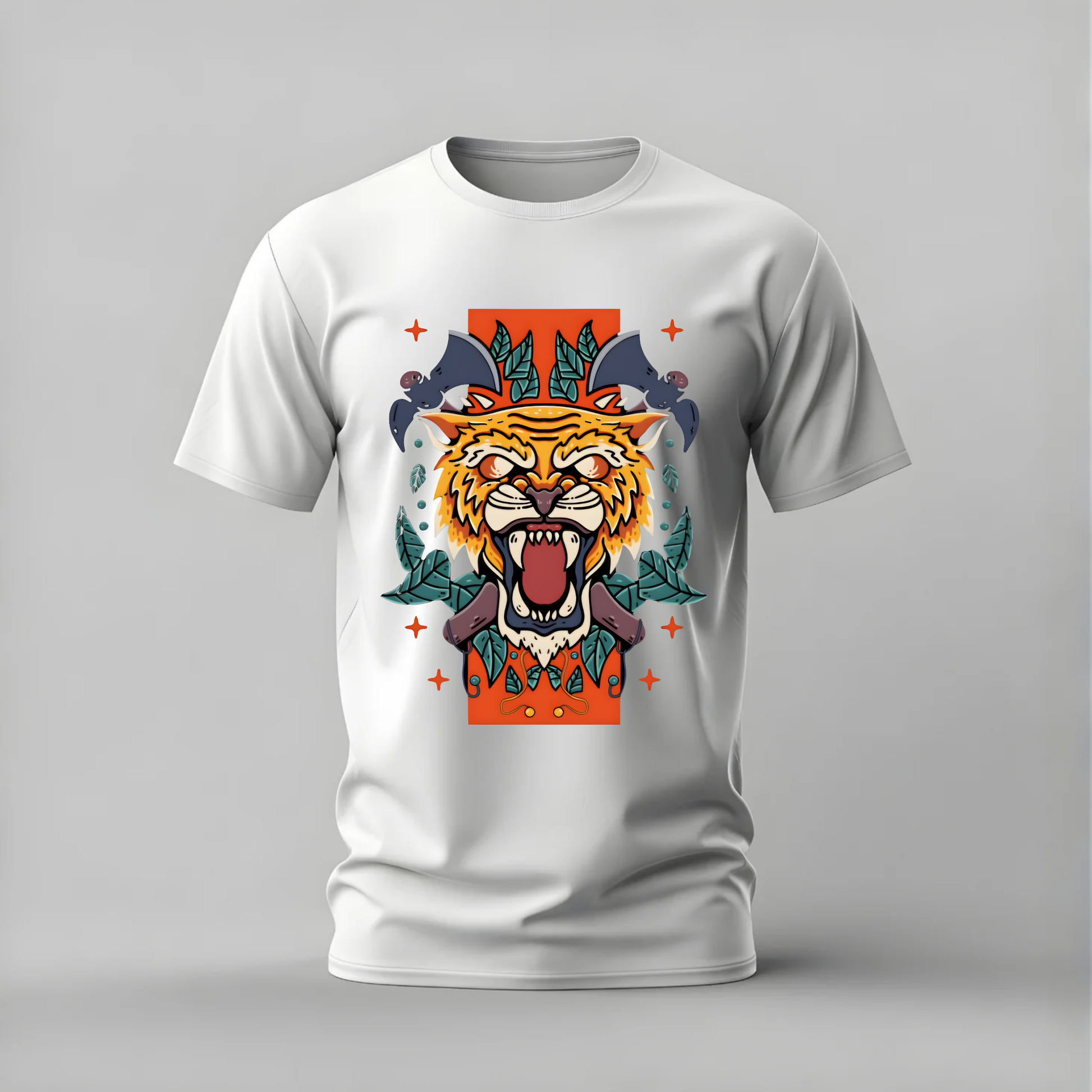 fierce tiger tshirt; roaring tiger shirt; tiger head graphic tee; wild tiger tshirt; animal tiger shirt; unisex tiger tee; men cotton tshirt; half sleeve printed tshirt; streetwear; casual wear; tiger merch; fierce graphic shirt
