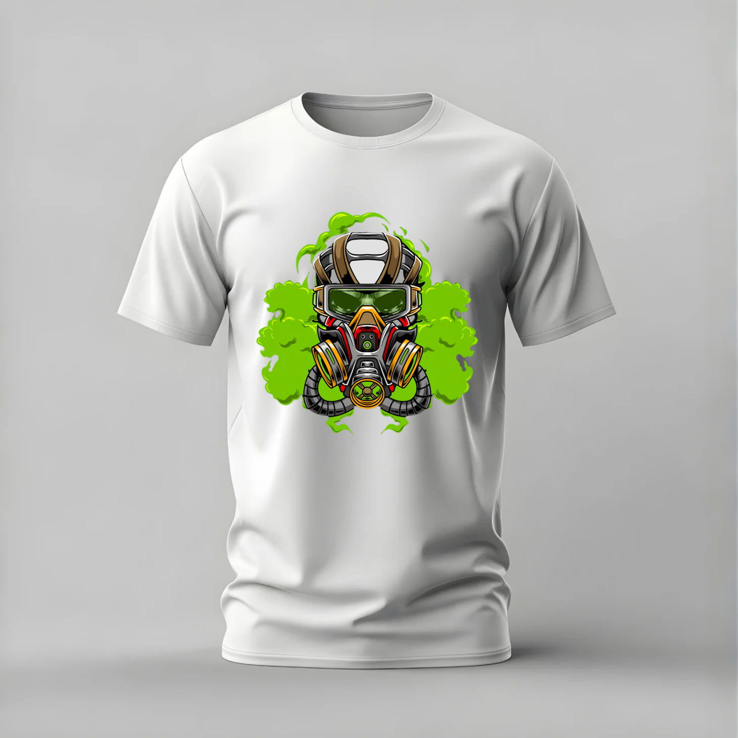 gas mask tshirt; toxic gas mask shirt; respirator graphic tee; toxic smoke tshirt; street art gas mask; dark industrial tee; unisex bold tshirt; men cotton tshirt; half sleeve printed tshirt; streetwear; casual wear; dark art merch; mask graphic shirt
