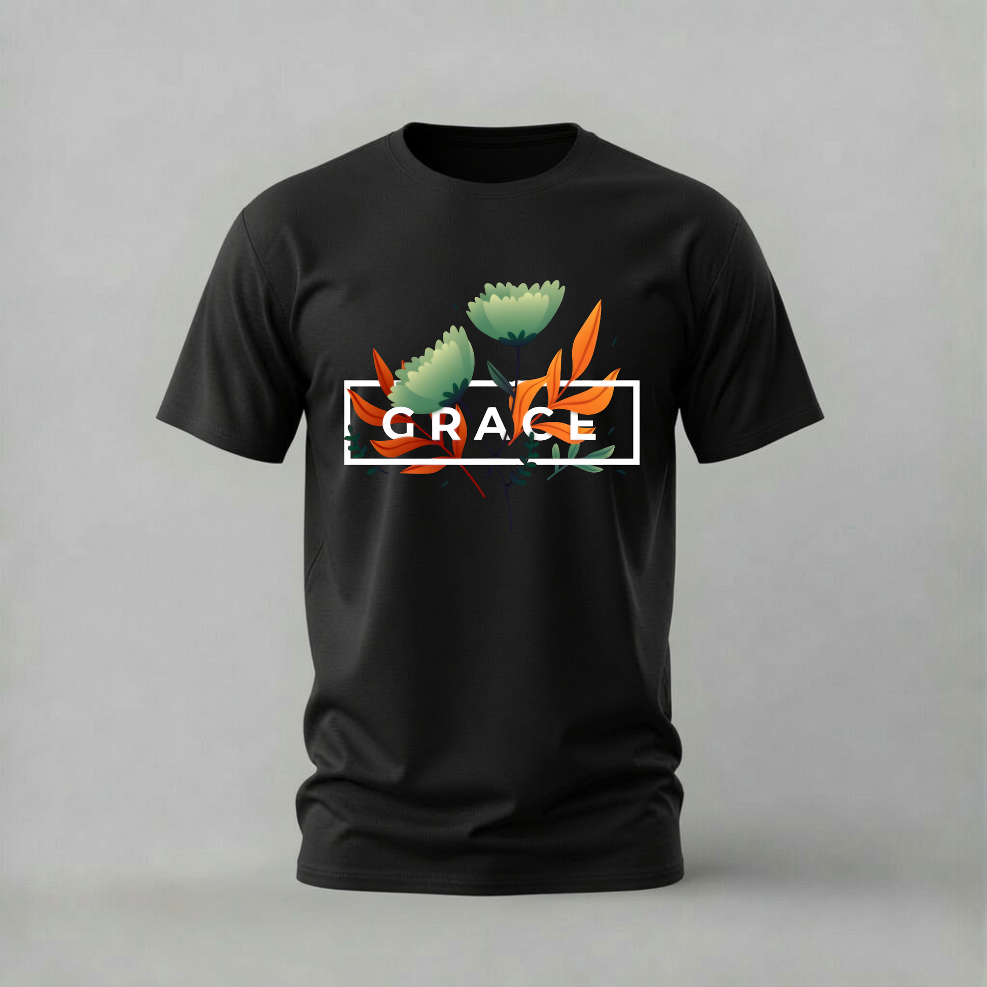 grace tshirt; floral grace shirt; botanical grace graphic tee; grace flowers tshirt; elegant floral shirt; unisex botanical tee; men cotton tshirt; half sleeve printed tshirt; streetwear; casual wear; grace merch; floral graphic shirt
