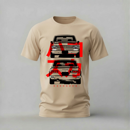 hakosuka gtr tshirt; classic skyline shirt; hakosuka graphic tee; first gen gtr tshirt; unisex car tee; men cotton tshirt; half sleeve printed tshirt; car merch; casual wear