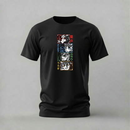 hantengu clones tshirt; demon slayer upper rank shirt; hantengu graphic tee; aizetsu sekido urogi karaku tshirt; unisex graphic tee; men cotton tshirt; half sleeve printed tshirt; anime merch; casual wear