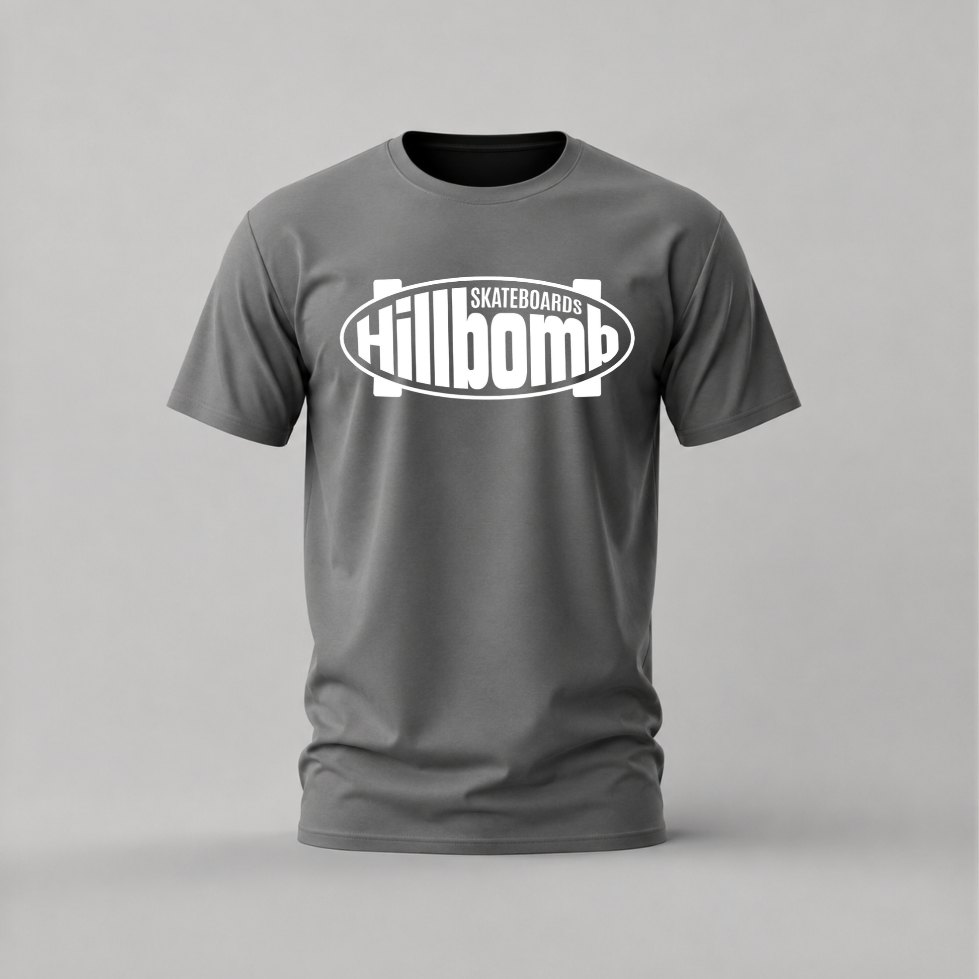 hillbomb skateboards tshirt; skate logo shirt; hillbomb graphic tee; skateboard brand tshirt; street skatewear; unisex skate tee; men cotton tshirt; half sleeve printed tshirt; streetwear; casual wear; skate merch; hillbomb logo shirt
