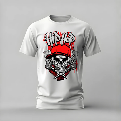 hip hop skull tshirt; hip hop shirt; skull cap graphic tee; hip hop graffiti tshirt; music skull shirt; unisex hip hop tee; men cotton tshirt; half sleeve printed tshirt; streetwear; casual wear; skull merch; hip hop graphic shirt
