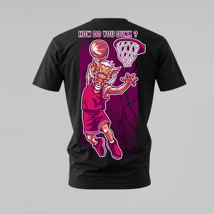 how do you dunk tshirt; boar basketball shirt; dunk graphic tee; animal sports tshirt; unisex graphic tee; men cotton tshirt; half sleeve printed tshirt; street merch; casual wear
