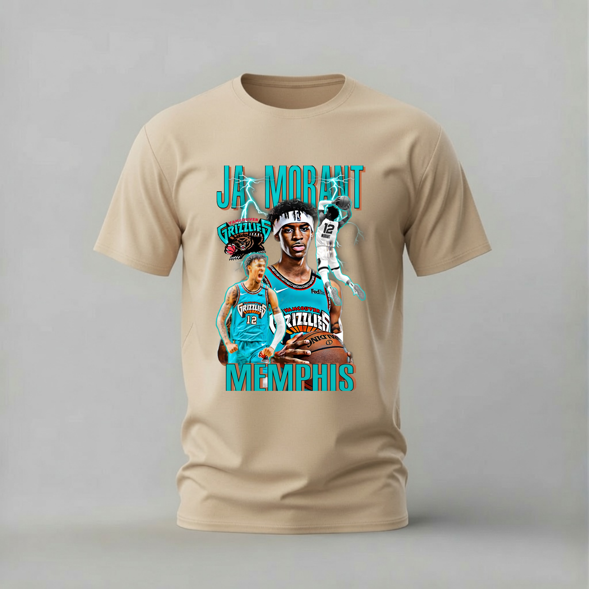 ja morant tshirt; memphis grizzlies shirt; ja morant graphic tee; nba ja morant tshirt; grizzlies 12 shirt; unisex basketball tee; men cotton tshirt; half sleeve printed tshirt; streetwear; casual wear; ja morant merch; nba graphic shirt
