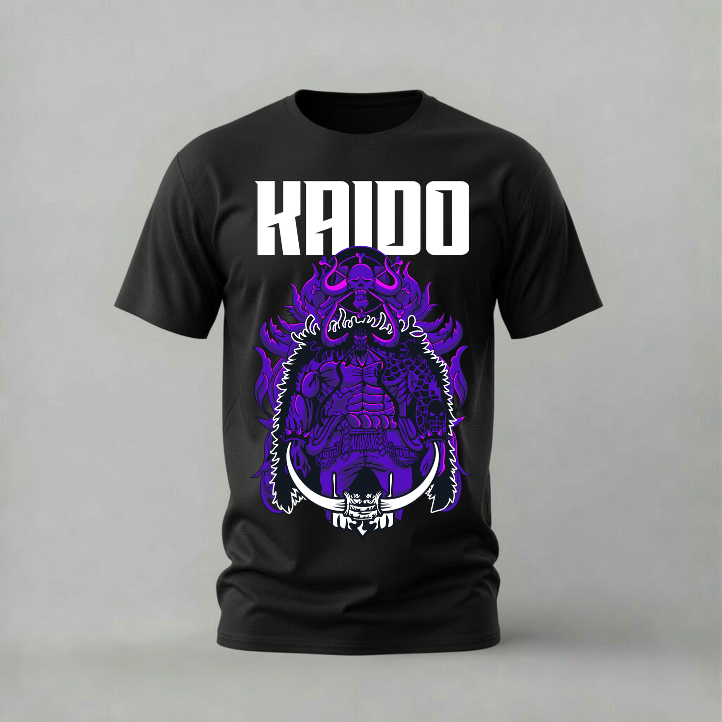 kaido one piece tshirt; kaido yonko shirt; one piece kaido graphic tee; dragon kaido tshirt; strongest creature shirt; unisex kaido tee; men cotton tshirt; half sleeve printed tshirt; streetwear; casual wear; one piece merch; anime graphic shirt

