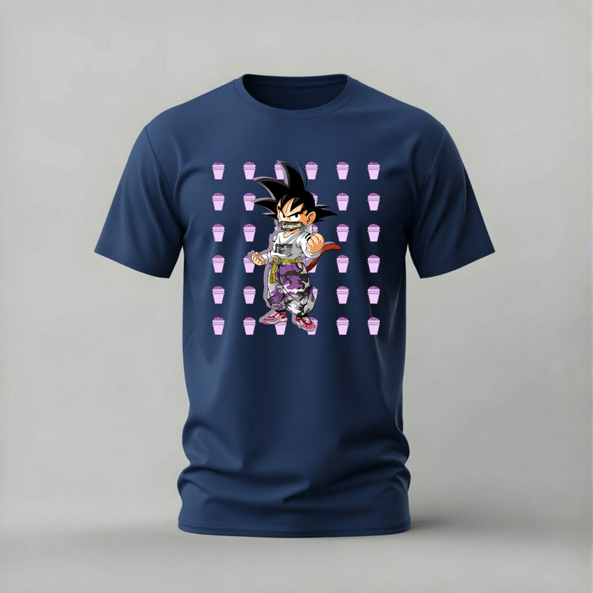 kid goku supreme tshirt; dragon ball streetwear shirt; goku hype graphic tee; anime street style tshirt; unisex dragon ball tee; men cotton tshirt; half sleeve printed tshirt; anime merch; casual wear