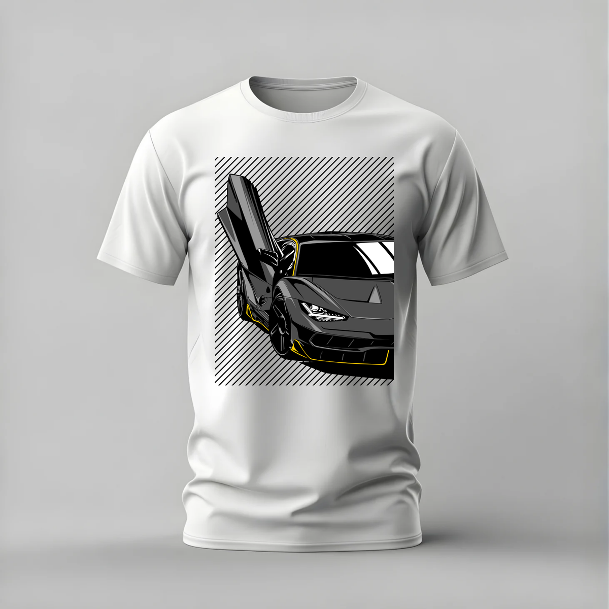 lamborghini tshirt; scissor door shirt; black lambo graphic tee; supercar tshirt; unisex car tee; men cotton tshirt; half sleeve printed tshirt; car merch; casual wear