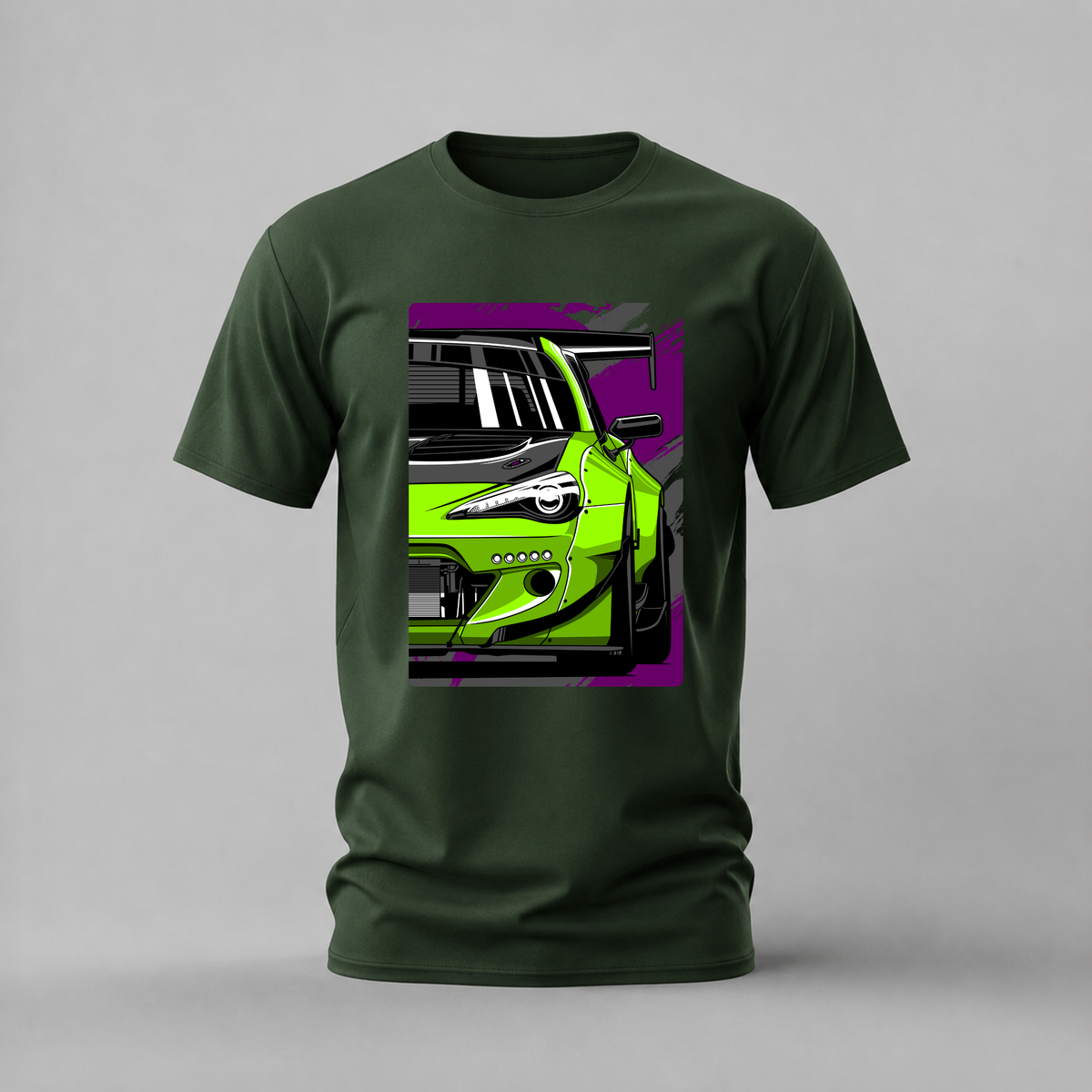 lime green 86 tshirt; toyota 86 shirt; widebody 86 graphic tee; toyota sports car tshirt; unisex car tee; men cotton tshirt; half sleeve printed tshirt; car merch; casual wear