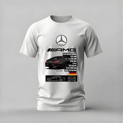 mercedes cls 63 amg tshirt; cls 63 graphic shirt; mercedes amg tee; amg cls tshirt; luxury performance car graphic; mercedes benz tshirt; unisex mercedes tshirt; men cotton tshirt; half sleeve printed tshirt; streetwear; casual wear; mercedes merch; amg fan shirt
