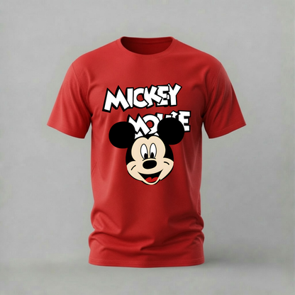 mickey mouse tshirt; classic mickey shirt; disney mickey graphic tee; mickey face tshirt; mickey mouse logo shirt; unisex disney tee; men cotton tshirt; half sleeve printed tshirt; streetwear; casual wear; disney merch; mickey graphic shirt
