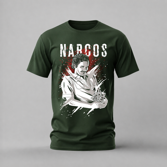 narcos pablo tshirt; escobar money shirt; pablo graphic tee; narcos series tshirt; unisex statement tee; men cotton tshirt; half sleeve printed tshirt; streetwear merch; casual wear