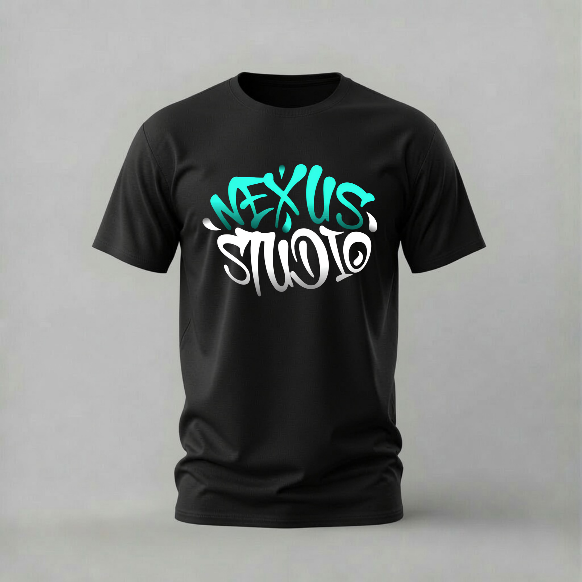 nexus studio tshirt; studio logo shirt; nexus graphic tee; creative studio tshirt; bold nexus shirt; unisex logo tee; men cotton tshirt; half sleeve printed tshirt; streetwear; casual wear; studio merch; logo graphic shirt
