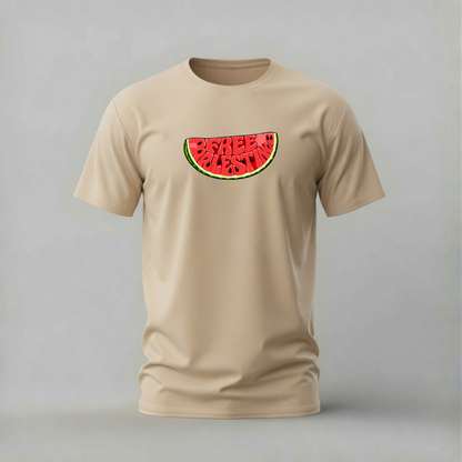 palestine heritage tshirt; dome of the rock shirt; watermelon palestine graphic tee; key of return tshirt; unisex graphic tee; men cotton tshirt; half sleeve printed tshirt; cultural merch; casual wear