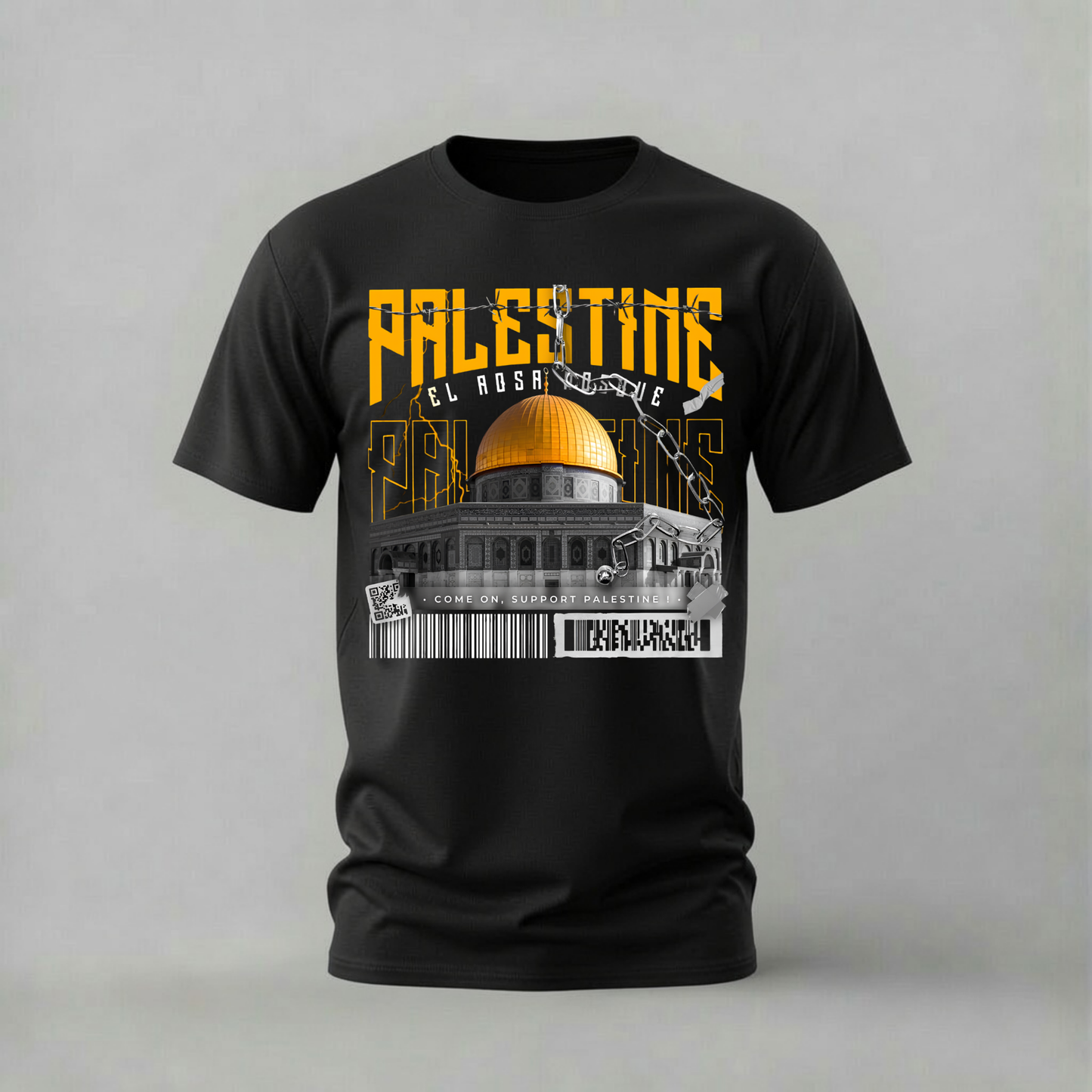 palestine tshirt; al aqsa mosque shirt; palestine graphic tee; support palestine tshirt; al aqsa design shirt; unisex palestine tee; men cotton tshirt; half sleeve printed tshirt; streetwear; casual wear; palestine merch; mosque graphic shirt
