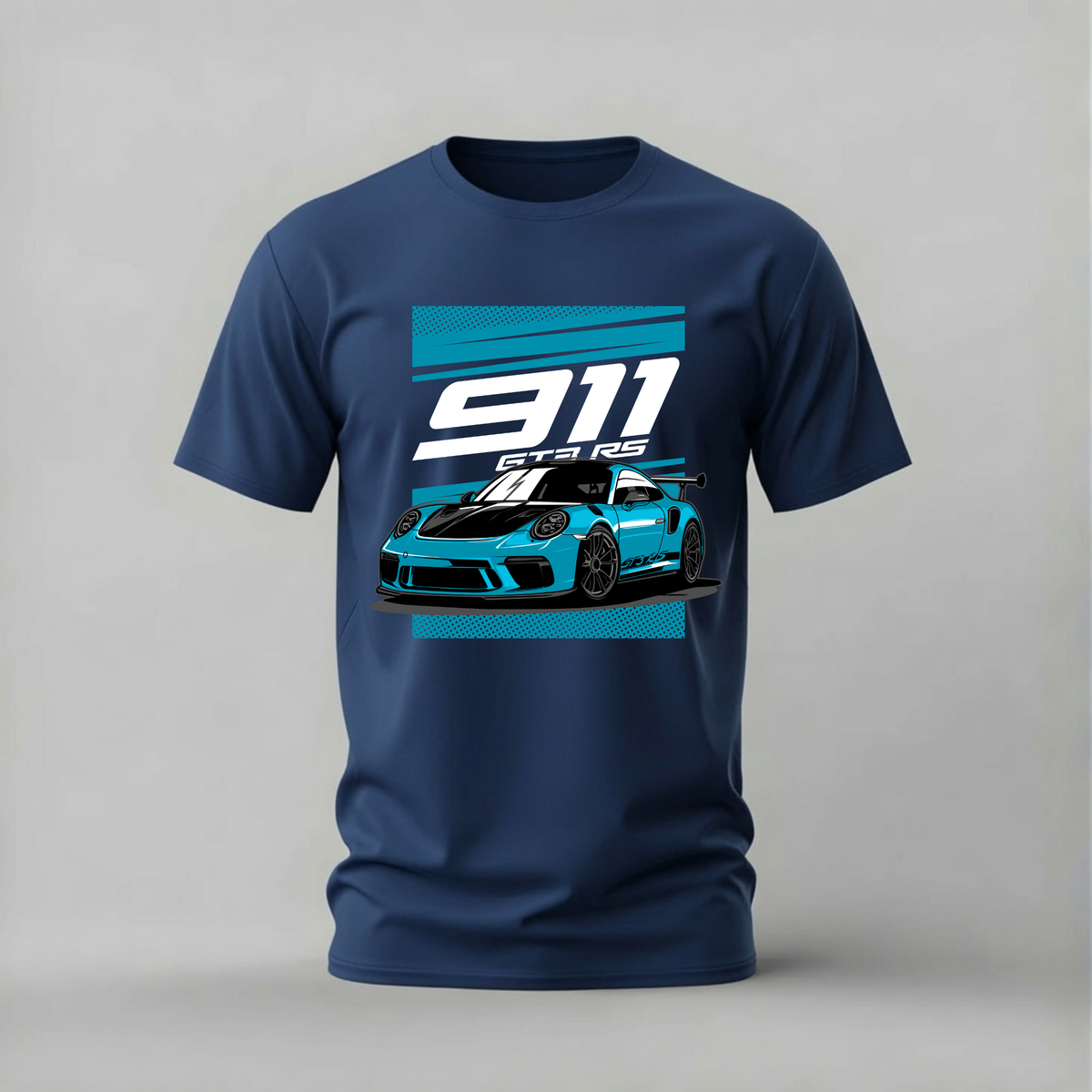 porsche 911 gt3 rs tshirt; blue porsche shirt; 911 sports car graphic tee; porsche racing tshirt; unisex car tee; men cotton tshirt; half sleeve printed tshirt; car merch; casual wear