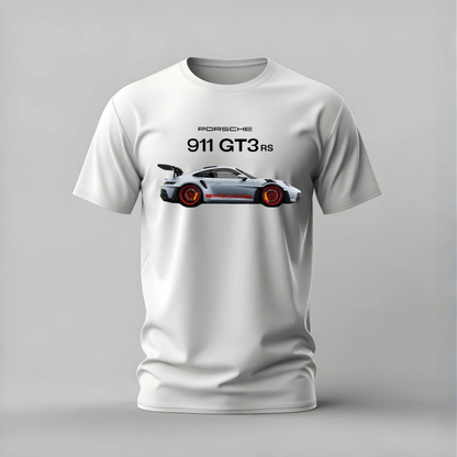porsche 911 gt3 rs tshirt; porsche gt3 shirt; 911 gt3 rs graphic tee; sports car tshirt; porsche fan shirt; unisex car tee; men cotton tshirt; half sleeve printed tshirt; streetwear; casual wear; porsche merch; car graphic shirt
