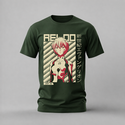 rei ayanami tshirt; evangelion rei shirt; unit 00 graphic tee; neon genesis evangelion tshirt; rei anime shirt; unisex rei tee; men cotton tshirt; half sleeve printed tshirt; streetwear; casual wear; evangelion merch; anime graphic shirt
